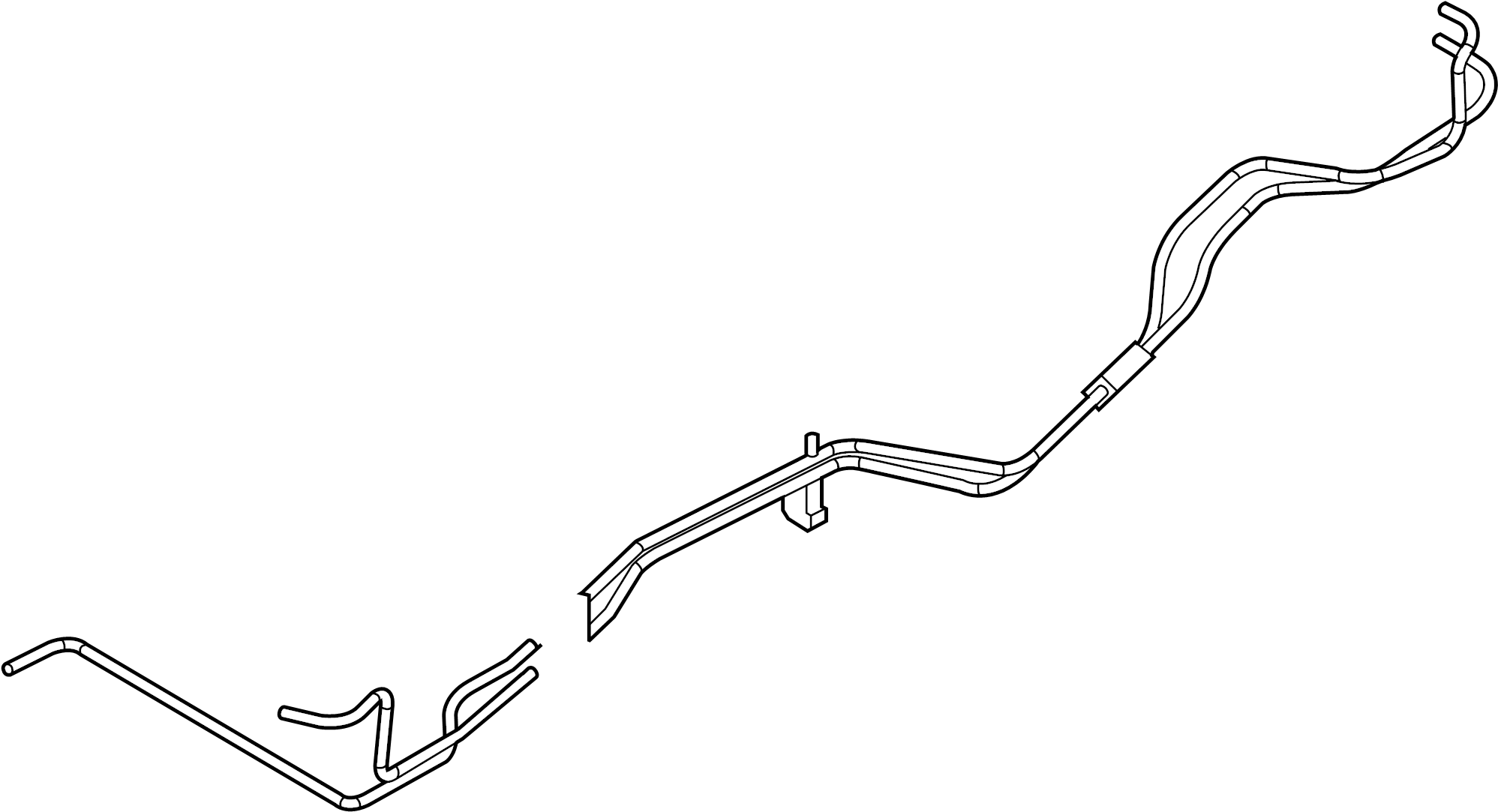 View 68244058AB Automatic Transmission Oil Cooler Hose Assembly Full-Sized Product Image