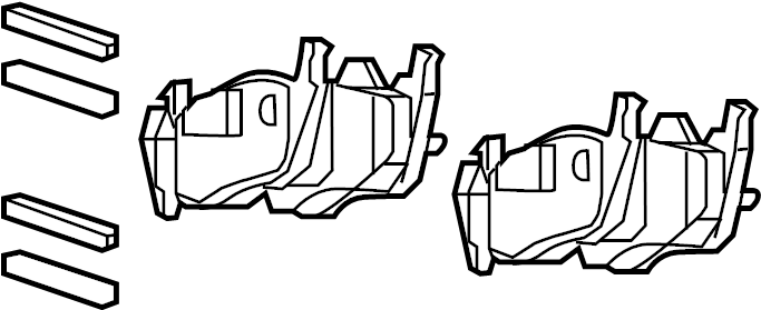 View 68516694AC Disc Brake Pad Set (Rear) Full-Sized Product Image