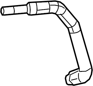 View 68412132AA HVAC Heater Hose Full-Sized Product Image