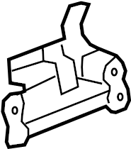 View 4589826AA Hood Latch (Lower) Full-Sized Product Image