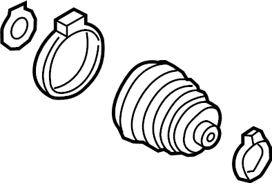 View 68275232AA CV Joint Boot Kit Full-Sized Product Image