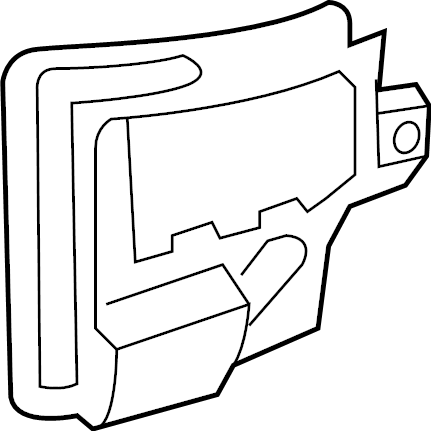 View 68255508AA Blind Spot Detection System Warning Sensor Bracket Full-Sized Product Image