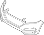 Image of Bumper Cover (Front, Upper) image for your 2012 Hyundai Tucson   