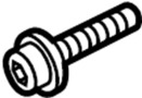 Image of Bolt. Radiator. Headlight. Support. (Front, Rear, Upper). A Bolt used to secure. image for your Hyundai