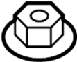 View FLANGE NUT-SELF LOCK. FLANGE NUT-SELF LOCKING Full-Sized Product Image