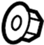 Image of Nut. Pipe. Muffler. Converter. Exhaust. (Front, Rear). Catalytic Converter Nut. image for your 2012 Hyundai Tucson   