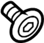 Image of Screw. (Front, Upper, Lower). A Screw that is used to. image for your Hyundai