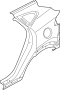 Image of Quarter Panel (Left) image for your 2006 Hyundai Tucson   