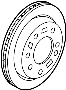 Image of Disc Brake Rotor (Rear) image for your 2016 Hyundai Accent   