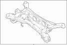 Image of Crossmember. Suspension. c'mbr Assembly. Complete. CrossMEMBE. (Rear) image for your 2024 Hyundai Venue   