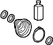 Image of CV Joint Boot Kit (Right, Rear) image for your Hyundai