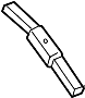 Image of Bumper Cover Bracket (Left, Rear, Upper, Lower) image for your 2012 Hyundai Sonata  GLS Sedan 