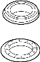 Image of Suspension Strut Bearing (Upper) image for your Hyundai Elantra  