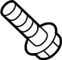 Image of Bolt. Bracket. (Front, Rear). A threaded rod with a. image for your Genesis