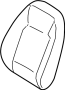 Image of Seat Back Cushion Cover (Right, Front, Rear) image for your 2012 Hyundai Accent   
