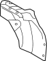 Image of Quarter Panel Splash Shield (Right, Rear) image for your 2012 Hyundai Elantra   