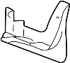 Image of Mud Flap (Right, Front) image for your 2004 Hyundai Tiburon   