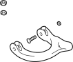 Image of Suspension Control Arm (Right, Front, Upper) image for your 2002 Hyundai XG350   