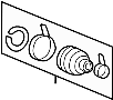 View CV Joint Boot Kit (Front) Full-Sized Product Image