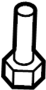 View Screw. Bumper. Cover. Bracket. Bolt. (Front, Upper, Lower) Full-Sized Product Image