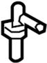 View HANDLE ASSY-HOOD LATCH RELEASE (PALE GRAY) Full-Sized Product Image 1 of 1