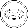 Image of Wheel Cap image for your 2001 Hyundai Tiburon   