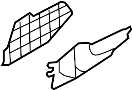 Image of Instrument Panel Side Cover (Left, Lower) image for your 2010 Hyundai Veracruz   