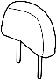 Image of Headrest (Front) image for your 2012 Hyundai Santa Fe   
