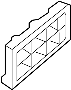 Image of Vent. Grille. Air. Pressure. Quarter Panel Air Vent. image for your 2012 Hyundai Santa Fe   