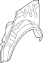 Image of Quarter Panel (Left, Upper, Lower) image for your 2014 Hyundai Azera   