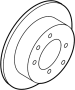 Image of Disc Brake Rotor (Rear) image for your Hyundai