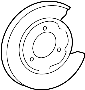 Image of Plate. Brake. Backing. (Right, Rear). A Backing Plates used on. image for your 2012 Hyundai Veracruz   