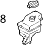254403S000 Engine Coolant Reservoir Cap (Right, Rear)