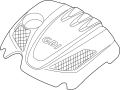 Image of COVER ASSEMBLY - ENGINE. ENGINE COVER. 2.4 LITER. 2.4 LITER. image for your Hyundai