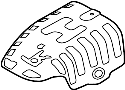 Image of Shield. Heat. Protector. (Right, Rear). Exhaust Heat Shield. image for your 2012 Hyundai Tucson 2.4L A/T FWD GLS Sport Utility 