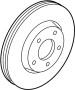 Image of Rotor. BRAKE. DISC. WHEEL. FRONT. A single disc brake. image for your 1994 Hyundai Elantra   