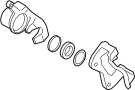 Image of Disc Brake Caliper (Left, Front) image for your 2012 Hyundai Santa Fe   