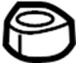 Image of Steering Tie Rod Nut image for your 2010 Hyundai Sonata   