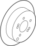 View Disc Brake Rotor (Rear) Full-Sized Product Image