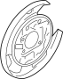 View Brake Backing Plate (Right, Rear) Full-Sized Product Image