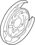 Image of Brake Backing Plate (Right, Rear) image for your 2007 Hyundai Tucson 2.0L M/T FWD  