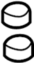 253362P000 Insulator. Radiator. (Upper, Lower)
