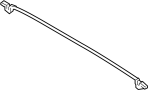 Image of Hood Seal (Rear) image for your 2002 Hyundai Accent  GL Sedan 
