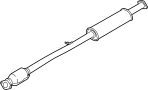 Image of Catalytic Converter image for your 2012 Hyundai Tucson 2.4L A/T AWD GLS Sport Utility 