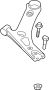Image of Suspension Control Arm (Left, Front, Lower) image for your 2012 Hyundai Tucson 2.4L A/T AWD Limited Sport Utility 