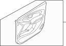 Image of Door Interior Trim Panel (Left, Front) image for your 2005 Hyundai Sonata   