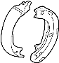 Image of Parking Brake Shoe (Rear) image for your Hyundai