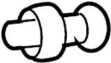 Image of Ball. Cylinder. Stud. Support. Lift. Liftgate Support Strut. image for your 1999 Hyundai Sonata  GLS Sedan 