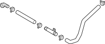 Image of Radiator Coolant Hose (Upper, Lower) image for your 2004 Hyundai Elantra  GT Sedan 