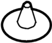 View Clip. Insulator. Pad. Hood. Retainer. (Front, Rear) Full-Sized Product Image